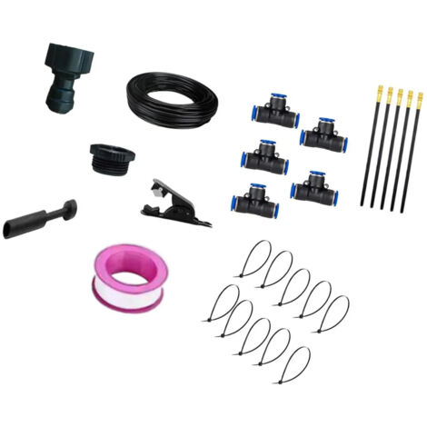 Kit dirrigation automatique avec systme de brumisation en T et tuyau en polythylne