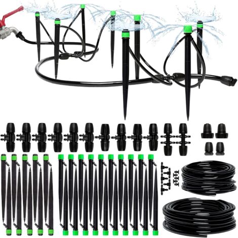 Kit d'Irrigation Goutte à Goutte 15m+15m – Système Complet Réglable pour Jardin, Pelouse et Serre