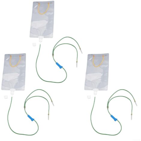 Kit d'irrigation goutte à goutte automatique 3 pièces pour plantes avec interrupteur de valve réglable pour un débit d'eau contrôlé Convient pour plantes d'intérieur et herbes de jardin (1 L)