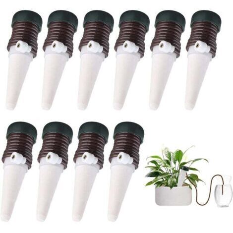 Kit D'irrigation Goutte à Goutte Automatique pour Plantes Filaire, Kit D'irrigation Goutte à Goutte en Céramique Automatique pour Plantes (10) Accessoire et raccord goutte à goutte