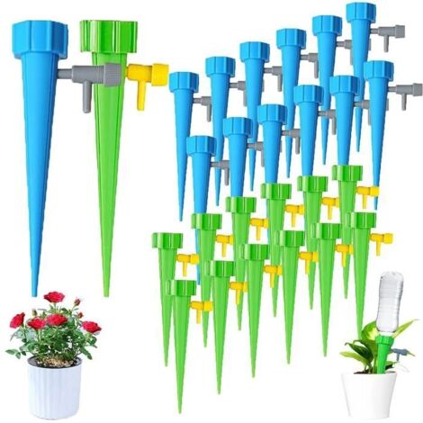 Kit d'Irrigation Goutte à Goutte - Goutteur pour Arrosage - Arroseur Automatique pour Plantes - Blanc