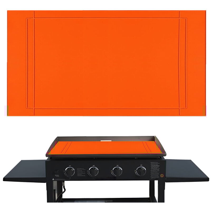 Lifcausal Tapis de cuisson 90 cm pour plancha Blackstone Housse silicone alimentaire résistante 4 saisons protégeant contre rongeurs, insectes et