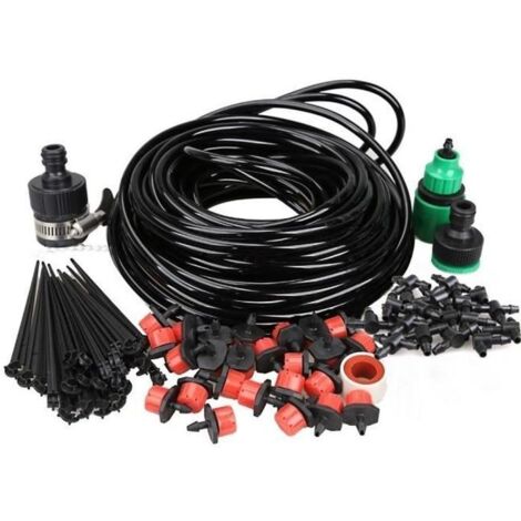 kit d\'irrigation pour l\'irrigation des plantes systeme du distributeur d\'eau compte-gouttes(20M)