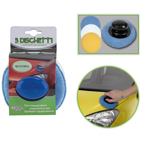 Kit dischi microfibra 3 pz con supporto rhutten - rhutten