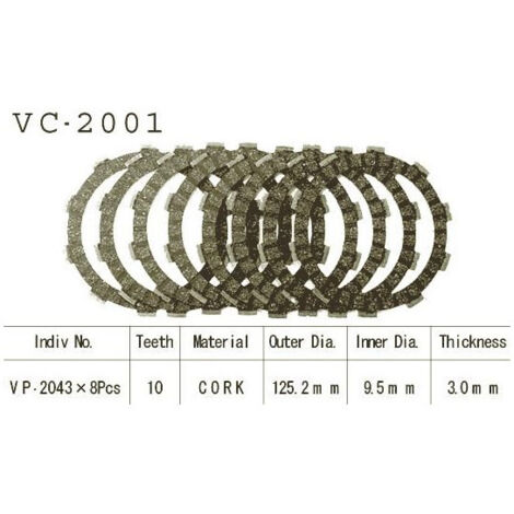 Kit Disques d'Embrayage Garnis Tzr 125 R 1992/1999