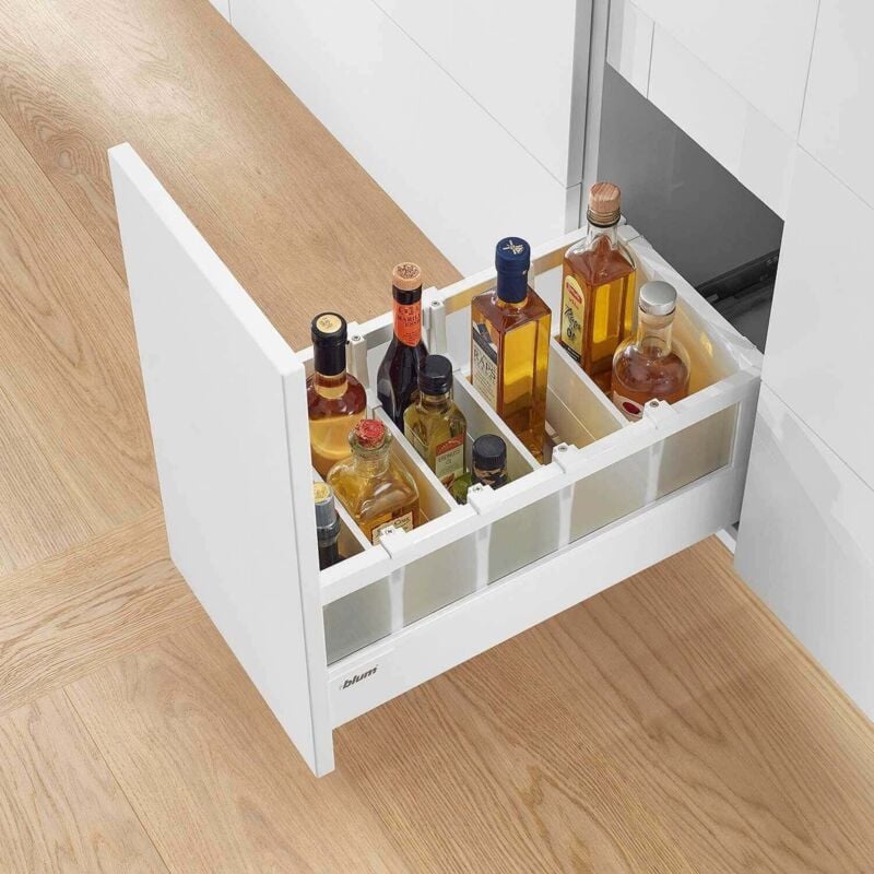 

Blum - Kit Divisorio Pletina Botellero 4 Divisiones Tbx G ris - Gris
