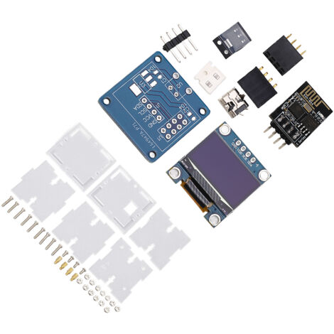 Kit DIY Horloge Acrylique avec Écran LED Organique et Minuterie, Alimentation 5V