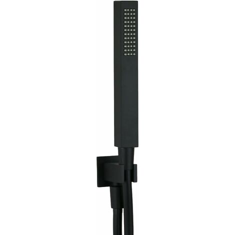 Kit doccetta e presa acqua modello quadro nero opaco Sphera  Nero opaco