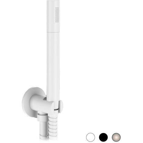 Kit doccetta minimale tonda bianco opaco