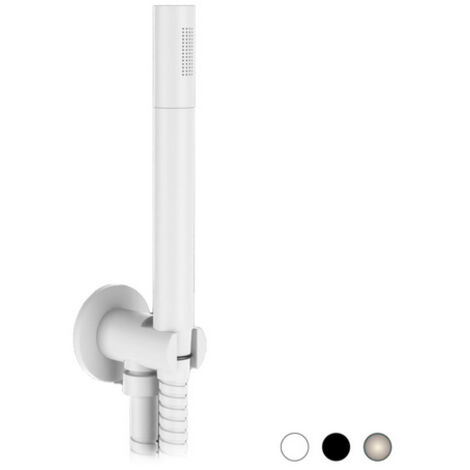 KIT DOCCETTA MINIMALE TONDA Nero Opaco REMER
