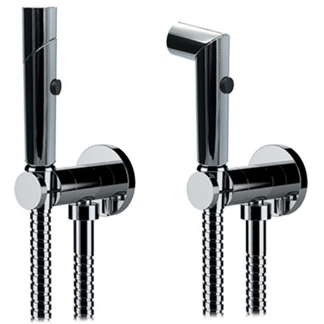KIT DOCCETTA SHUT-OFF DOPPIA FUNZIONE CROMO TONDA- Cromo- RERU- pezzi 1