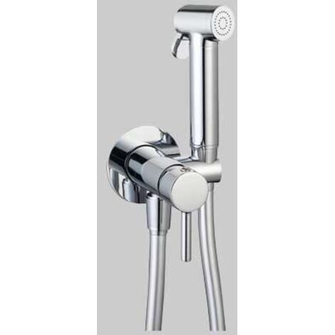 KIT DOCCETTA SHUT-OFF TONDA CON PRESA ACQUA - Cromato