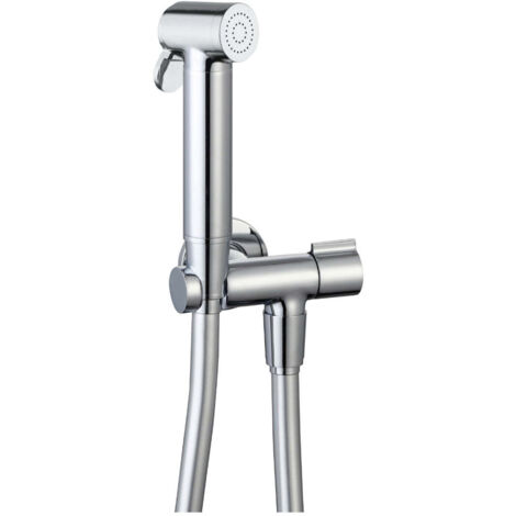 Kit doccetta tonda shut-off salvaspazio 1/2"