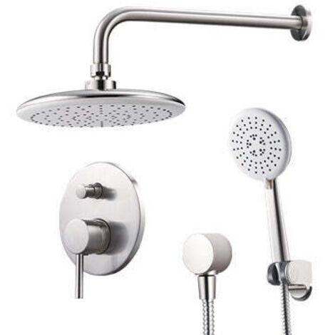 Kit doccia a incasso in ottone 3 in 1 con cartuccia in ceramica Ø40 mm Atlantik