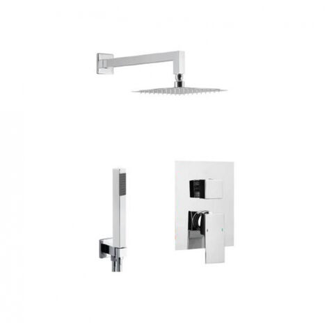 Kit Doccia Completo Quadro  Misura Soffione 30 cm