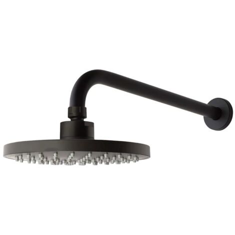 Kit Doccia Con Soffione E Braccio Doccia Nero