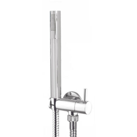 Kit doccia duplex round con valvola di sicurezza kit doccia duplex round simple square c/valv. sicurezza - in abs cromato