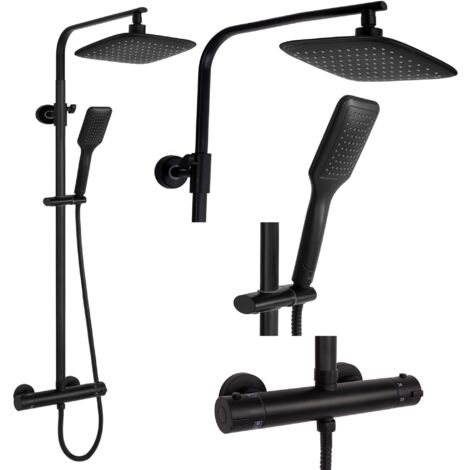 KIT DOCCIA TOM TERMOSTATO NERO SKU REA-P7101