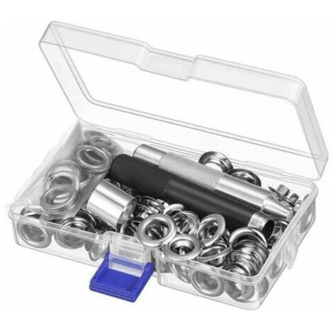 Kit d'œillets en laiton 12 mm – 100 pièces avec outil de pose pour toile, bâche et tente