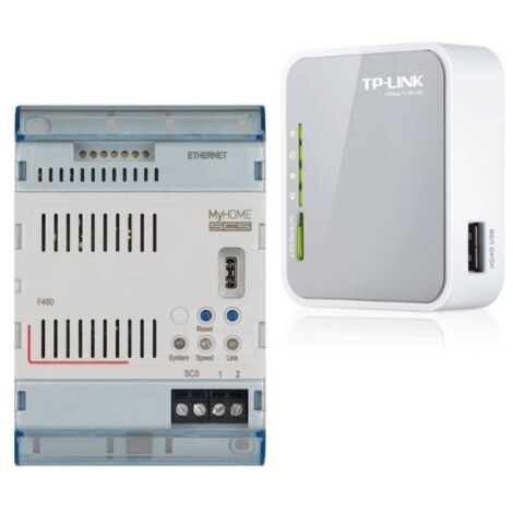 Kit domotico MyHome con Server F460 e router TP-link Bticino F460KIT
