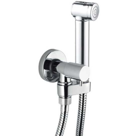 Kit douchette mitigeur WC 1/2”M, support et flexible chromé Alexa-Brass - Bossini E57001030