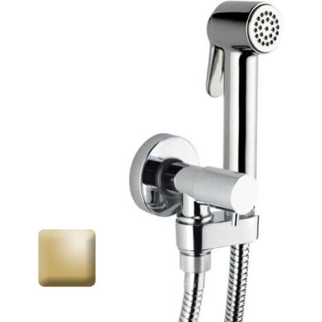 Kit douchette mitigeur WC 1/2”M, support et flexible or Paloma - Bossini E57033021