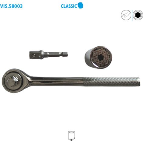 KIT DOUILLE UNIVERSELLE + CLIQUET + ADAPTATEUR