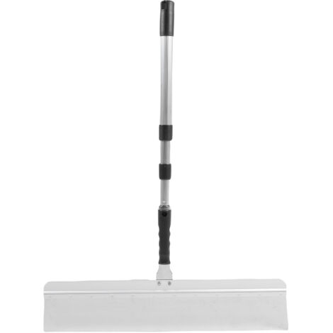 Kit d'outil à ciment autonivelant de 61 cm (24 pouces) comprenant 3 raclettes et un manche télescopique fileté de 50 à 100 cm. Idéal pour la peinture de sols, de bâtiments et l'application de mortier.