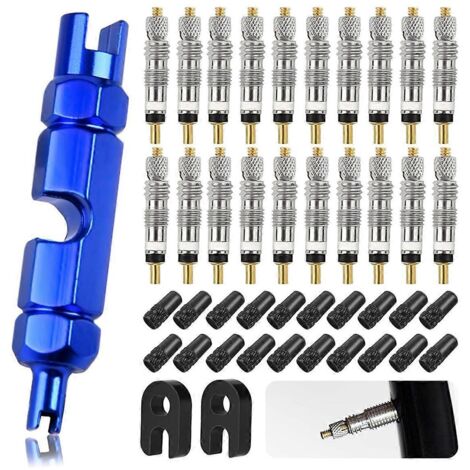 Kit d'outil pour démonter l'obus de valve, pour pneus de vélo tubeless (voir illustration).