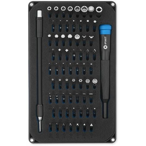 Kit D'Outillage De Précision Ifixit - Mako Precision Bit Set - 64 Embouts - Manche Tournevis