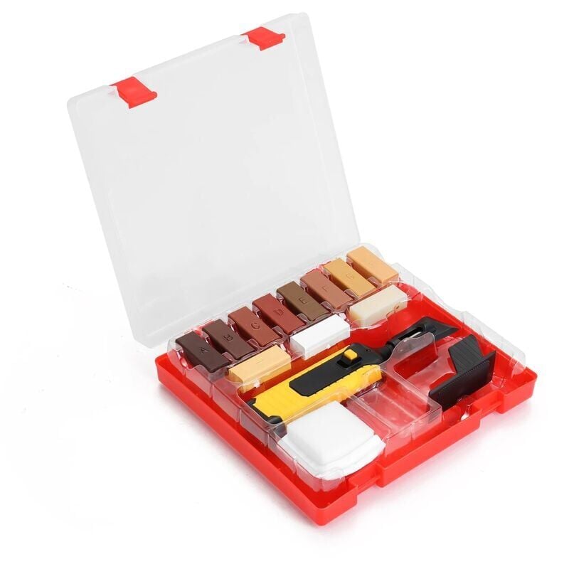 Kit d'Outils à Main de Réparation pour Stratifié, Système de Cire pour Plan de Travail au Sol, Plancher, Copeau, Rayures