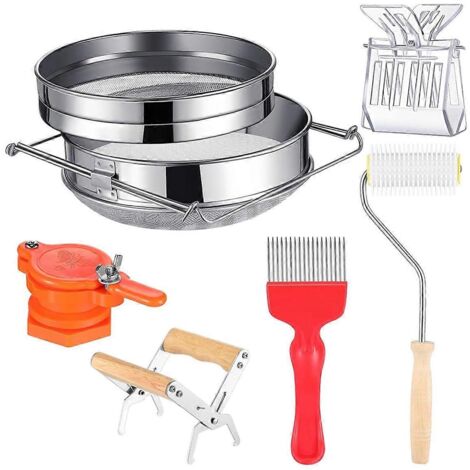 Kit d'outils apicoles pour la récolte du miel - Passoire à miel double -