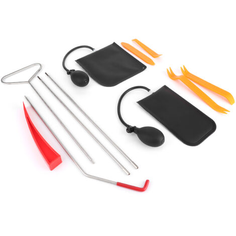 Kit d'outils automobiles professionnels complet comprenant 11 pinces triangulaires longues et des coins anti-rayures