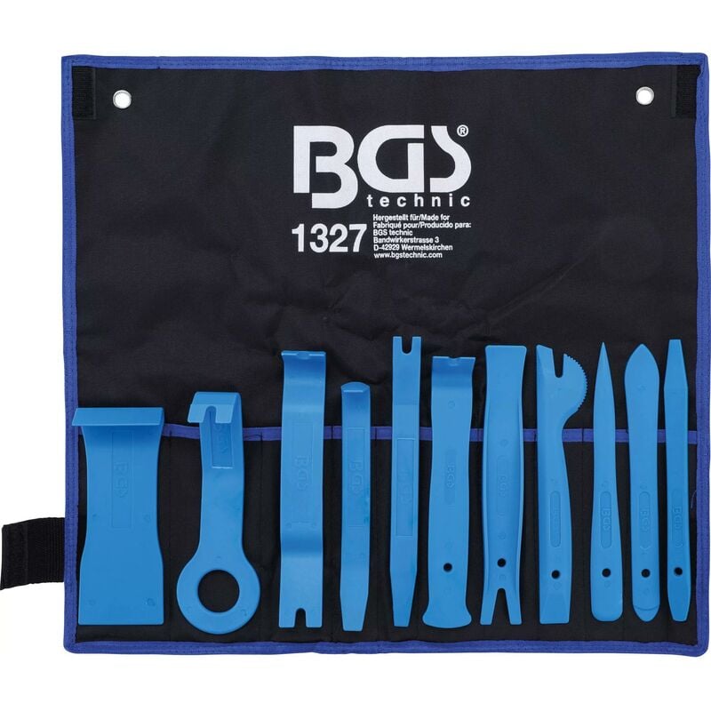 Kit d'outils bgs technic pour depose clips habillages et garnitures