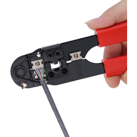 Kit d'outils de câblage réseau modulaire pour connecteurs RJ45 8P8C