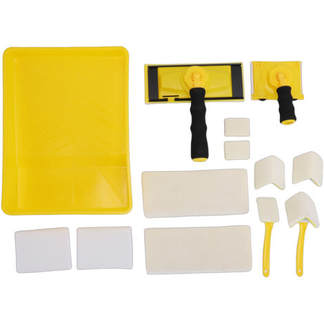 Kit d'outils de coupe-bordure avec poignée rotative à 360 °, peinture des bords à haute efficacité pour les murs, les coins des plafonds
