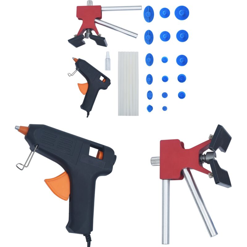 Vidaxl - Kit d'outils de débosselage sans peinture 26 pcs - Ensemble Outil De Débosselage - Kit Débosselage Auto - Réparer Bossue Voiture - Outils