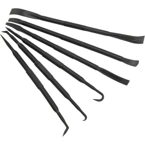 Kit d'Outils de Démontage, 6 Pièces, Leviers en Plastique pour Garniture, avec Crochets de Joint