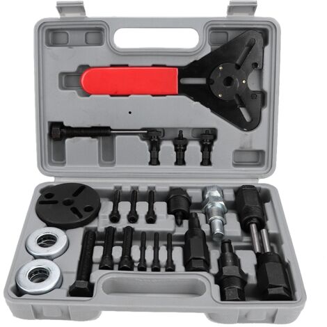 Kit d'outils de démontage d'embrayage de compresseur A/C, extracteur de moyeu, outils automobiles 23 pièces