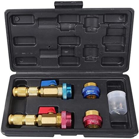 Kit d'outils de démontage noyau valve d'air  R134 R1234YF, compatible avec les réfrigérants climatisation et R1234YF -