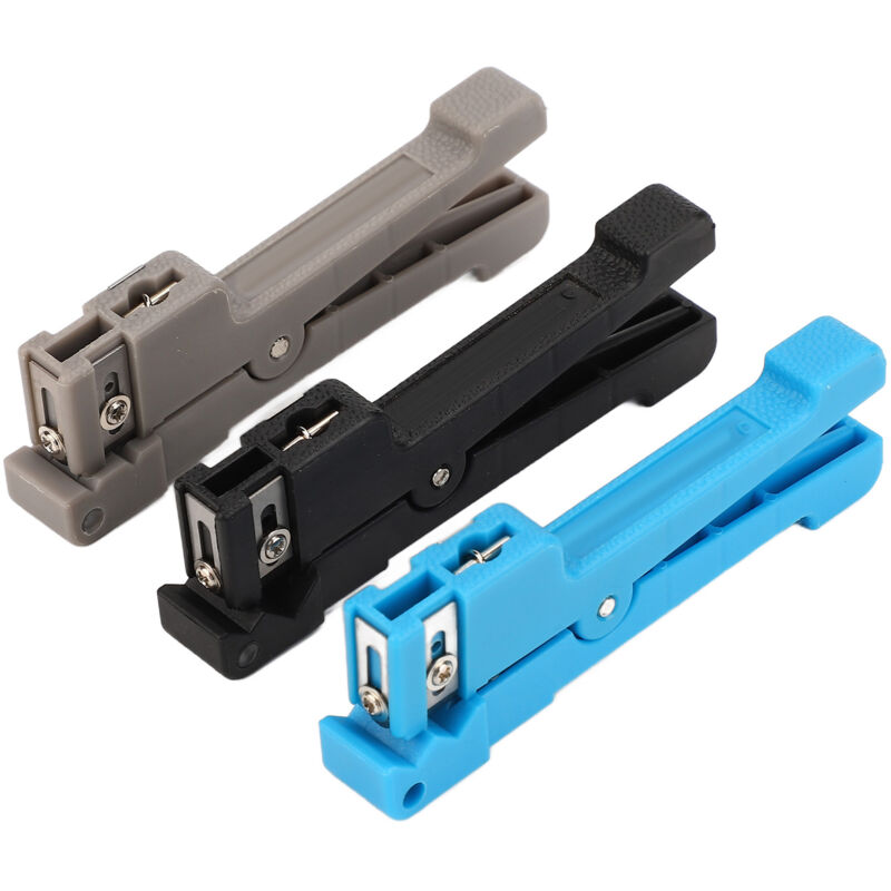 Kit d'outils de dénudage de Fiber optique de câble Coaxial de dénudeur de fil de 3 pièces pour l'entretien