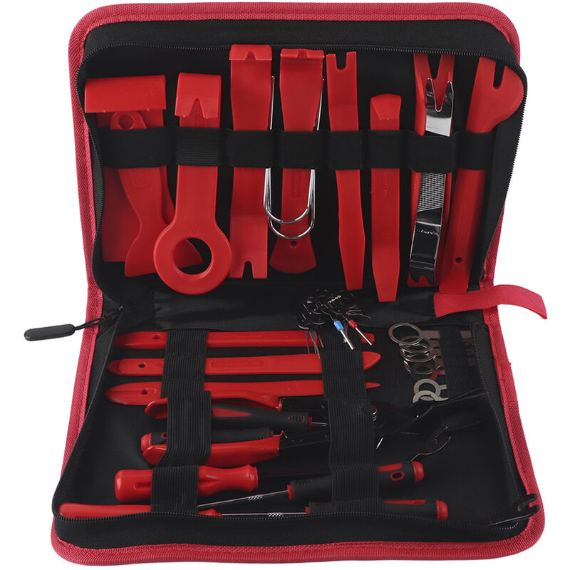 Sjlerst - Kit d'outils de dépose de garniture, Radio Audio, décor de porte, retrait du panneau de tableau de bord, Installation, outil manuel à levier
