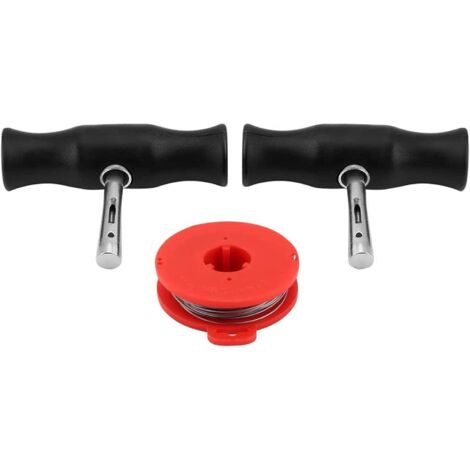 QIYAO KAEJYIUT Kit d'outils de dépose pare-brise de voiture Fil de coupe de verre pour fenêtre de pare-brise avec poignées