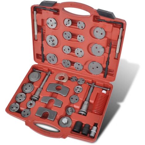 Kit d'outils de filetage de piston d'étrier 40 pcs vidaXL