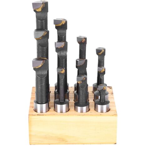Kit d'outils de fraisage CNC de Type F1, 5/8 pouces, ensemble d'outils de fraisage, accessoire de matériel épais, acier rapide, 12 pièces