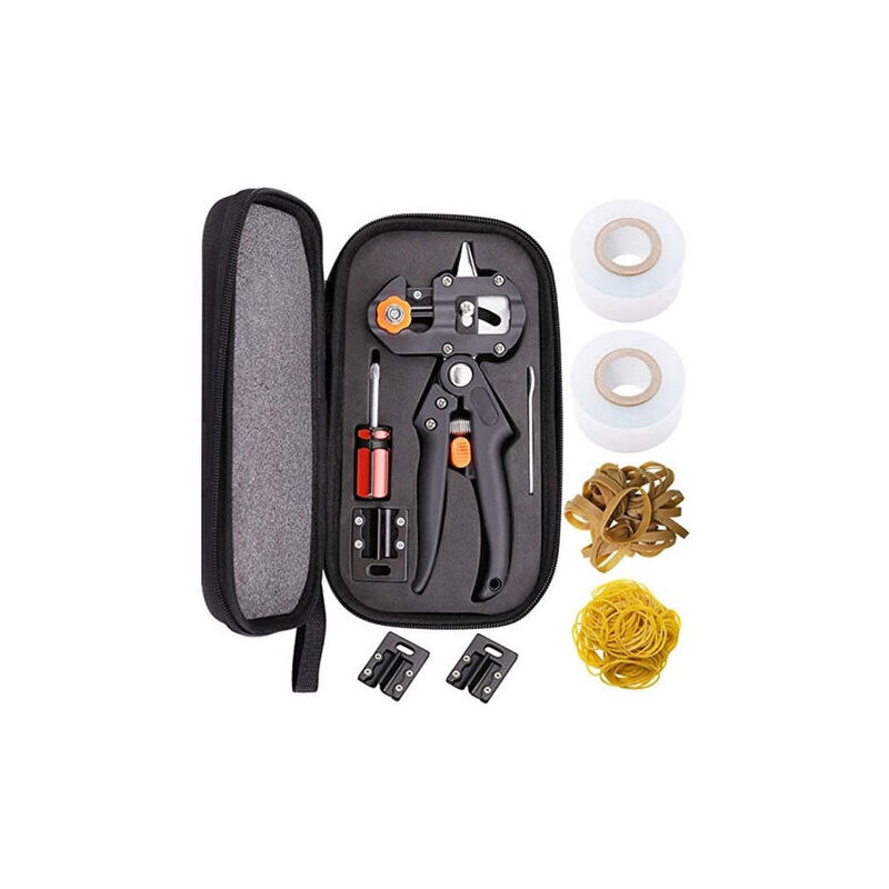 Kit d'Outils de Greffage - Cisailles et Couteau à Greffer, Machine à Greffer les Semis, Outils de Jardinage