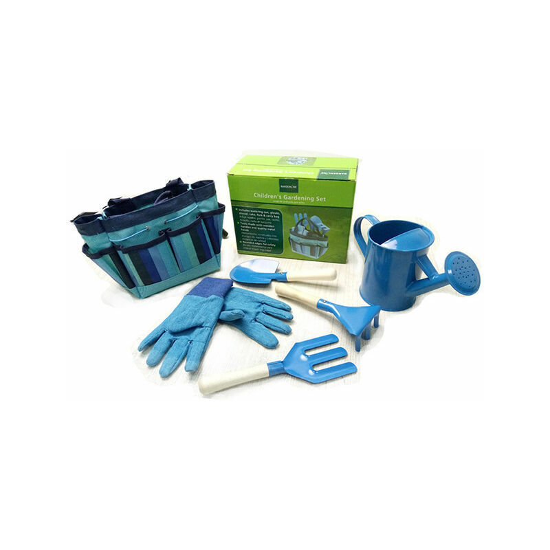 Nvees - Kit d'outils de Jardin pour Enfants Ensemble de Jardin d'extérieur pour Enfants Outillage de Jardin pour Enfants (Bleu)