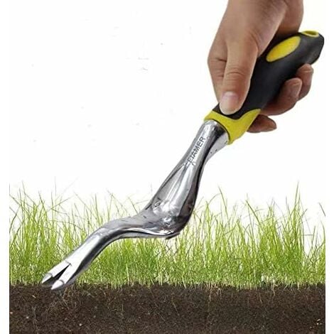 Kit d'outils de Jardinage pour Jardinage en Plein air Motif Fleurs pour enlever Les Mauvaises Herbes 11.8In*0.8In Jaune