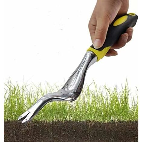 Kit d'outils de Jardinage pour Jardinage en Plein air Motif Fleurs pour enlever Les Mauvaises Herbes 11.8In0.8In Jaune
