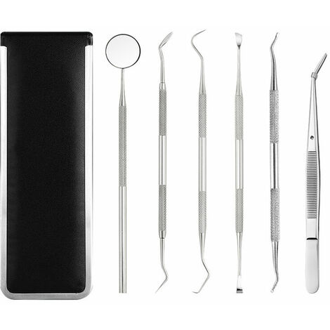 Kit d'outils de nettoyage des dents, dissolvant de plaque de tartre pour les dents ensemble de 6 pièces